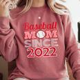 Baseball Mom Since 2022 Comfort Colors Sweatshirt Orchid