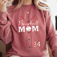Baseball Mom 34 Number 34 Jersey Team Numbered Jersey Comfort Colors Sweatshirt Orchid Baseball Mom 34 Number 34 Jersey Team Numbered Jersey Comfort Colors Sweatshirt Orchid