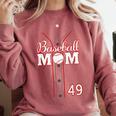 Baseball Mom 49 Number 49 Jersey Team Numbered Jersey Comfort Colors Sweatshirt Orchid Baseball Mom 49 Number 49 Jersey Team Numbered Jersey Comfort Colors Sweatshirt Orchid