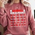 Baseball Mom Alphabet Parent Mama Player Game Sport Fan Comfort Colors Sweatshirt Orchid Baseball Mom Alphabet Parent Mama Player Game Sport Fan Comfort Colors Sweatshirt Orchid