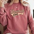 Baseball Mom Best Mama Cute Throwback Classic Comfort Colors Sweatshirt Orchid