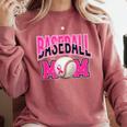 BASEBALL MOM BREAST CANCER RIBBON PINK SPORTS MOM Comfort Colors Sweatshirt Orchid BASEBALL MOM BREAST CANCER RIBBON PINK SPORTS MOM Comfort Colors Sweatshirt Orchid