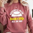 Baseball Mom Coach's Wife All In One Sports Player Coach Comfort Colors Sweatshirt Orchid Baseball Mom Coach's Wife All In One Sports Player Coach Comfort Colors Sweatshirt Orchid