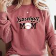Baseball Mom Baseball Comfort Colors Sweatshirt Orchid