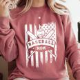 Baseball MOM Cool USA American Flag Family Reunion Comfort Colors Sweatshirt Orchid Baseball MOM Cool USA American Flag Family Reunion Comfort Colors Sweatshirt Orchid