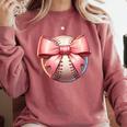 Baseball Mom Coquette Pink Bow Baseball Mom Comfort Colors Sweatshirt Orchid Baseball Mom Coquette Pink Bow Baseball Mom Comfort Colors Sweatshirt Orchid