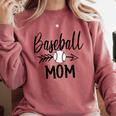 Baseball Mom Cute Arrow Father's Mother's Xmas Day Comfort Colors Sweatshirt Orchid