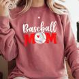 Baseball Mom Cute Letter Print Women Cute Mother's Day Comfort Colors Sweatshirt Orchid Baseball Mom Cute Letter Print Women Cute Mother's Day Comfort Colors Sweatshirt Orchid