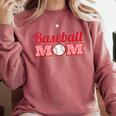 Baseball Mom Cute Mother Fans Baseball Graphic Raglan Baseball Tee Comfort Colors Sweatshirt Orchid