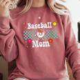 Baseball Mom Cute Retro Look Mothers Will Love Comfort Colors Sweatshirt Orchid Baseball Mom Cute Retro Look Mothers Will Love Comfort Colors Sweatshirt Orchid