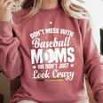 Baseball Mom We Don´t Just Look Crazy Baseball Player Comfort Colors Sweatshirt Orchid Baseball Mom We Don´t Just Look Crazy Baseball Player Comfort Colors Sweatshirt Orchid