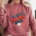In My Baseball Mom Era Groovy Mom Baseball Mama Mother's Day Comfort Colors Sweatshirt Orchid In My Baseball Mom Era Groovy Mom Baseball Mama Mother's Day Comfort Colors Sweatshirt Orchid