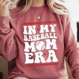 In My Baseball Mom Era Groovy Baseball Mom Team Mother's Day Comfort Colors Sweatshirt Orchid In My Baseball Mom Era Groovy Baseball Mom Team Mother's Day Comfort Colors Sweatshirt Orchid