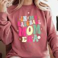 In My Baseball Mom Era Baseball Mama Comfort Colors Sweatshirt Orchid