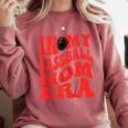 In My Baseball Mom Era Red Comfort Colors Sweatshirt Orchid In My Baseball Mom Era Red Comfort Colors Sweatshirt Orchid