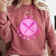 In My Baseball Mom Era Retro Game Day Mom Era 2 Sides Comfort Colors Sweatshirt Orchid
