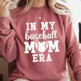 In My Baseball Mom Era Baseball For Baseball Team Moms Comfort Colors Sweatshirt Orchid