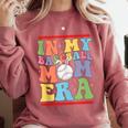 In My Baseball Mom Era Tee Bunny Ears Rabbit Baseball Comfort Colors Sweatshirt Orchid
