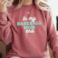 In My Baseball Mom Era Tee Game Day Baseball Mom Life Comfort Colors Sweatshirt Orchid
