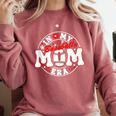 Baseball Mom Era For Women Player Mother Comfort Colors Sweatshirt Orchid