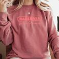 Baseball Mom Forever Baseball Mom Comfort Colors Sweatshirt Orchid