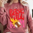 Baseball Mom Game Day Trendy Pink Leopard Mama Comfort Colors Sweatshirt Orchid Baseball Mom Game Day Trendy Pink Leopard Mama Comfort Colors Sweatshirt Orchid