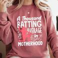 Baseball Mom Heart Ball Graphic Mother's Day Comfort Colors Sweatshirt Orchid