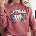 Baseball Mom Heart Sports Mom Comfort Colors Sweatshirt Orchid Baseball Mom Heart Sports Mom Comfort Colors Sweatshirt Orchid