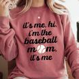 Baseball Mom It's Me Hi It's Me I'm The Baseball Mom Comfort Colors Sweatshirt Orchid