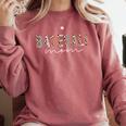 Baseball Mom Leopard Print Baseball Mama Mother's Day Comfort Colors Sweatshirt Orchid Baseball Mom Leopard Print Baseball Mama Mother's Day Comfort Colors Sweatshirt Orchid