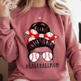 Baseball Mom Leopard Messy Bun Game Day Comfort Colors Sweatshirt Orchid Baseball Mom Leopard Messy Bun Game Day Comfort Colors Sweatshirt Orchid