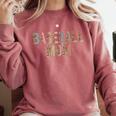 Baseball Mom Leopard Print Baseball Mother's Day Comfort Colors Sweatshirt Orchid Baseball Mom Leopard Print Baseball Mother's Day Comfort Colors Sweatshirt Orchid