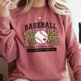 Baseball Mom Leopard Like a Normal But Louder And Prouder Comfort Colors Sweatshirt Orchid Baseball Mom Leopard Like a Normal But Louder And Prouder Comfort Colors Sweatshirt Orchid