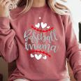 Baseball Mom Mama Comfort Colors Sweatshirt Orchid