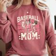 Baseball Mom Mama Mother's Cat In My Baseball Mom Era Comfort Colors Sweatshirt Orchid