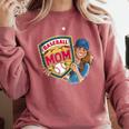 Baseball Mom Mama Mother's In My Baseball Mom Era Comfort Colors Sweatshirt Orchid