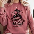 Baseball Mom May Get Loud Messy Bun Mother's Day Comfort Colors Sweatshirt Orchid Baseball Mom May Get Loud Messy Bun Mother's Day Comfort Colors Sweatshirt Orchid