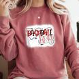 Baseball Mom Mommy Baseball Player Comfort Colors Sweatshirt Orchid