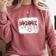 Baseball Mom Mommy Baseball Player Premium Comfort Colors Sweatshirt Orchid