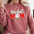 Baseball Mom Mother's Day For Mom Game Day Outfit Comfort Colors Sweatshirt Orchid