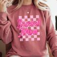 Baseball Mom And Pink Grid Sports Mother Mama Player Comfort Colors Sweatshirt Orchid Baseball Mom And Pink Grid Sports Mother Mama Player Comfort Colors Sweatshirt Orchid