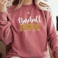 Baseball Mom Sport Baseball Lover Mother's Day Comfort Colors Sweatshirt Orchid Baseball Mom Sport Baseball Lover Mother's Day Comfort Colors Sweatshirt Orchid