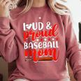 Baseball Mom Sport Mommy Baseball Mama Mother's Day Comfort Colors Sweatshirt Orchid