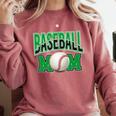 Baseball Mom Sports Green Comfort Colors Sweatshirt Orchid Baseball Mom Sports Green Comfort Colors Sweatshirt Orchid