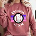 Baseball Mom Sports Mom Proud Baseball Mom Premium Comfort Colors Sweatshirt Orchid