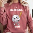 Baseball Mom Sports Quote Comfort Colors Sweatshirt Orchid