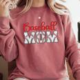 Baseball Mom Sporty Humor Raglan Baseball Tee Comfort Colors Sweatshirt Orchid
