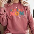 Baseball Mom Squad Boho Cute Back To School Ball Mom Comfort Colors Sweatshirt Orchid