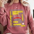 Baseball Mom Traits For Great Mothers Grey And Yellow Comfort Colors Sweatshirt Orchid