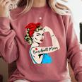 Baseball Mom Woman Baseball Sport Lover Comfort Colors Sweatshirt Orchid